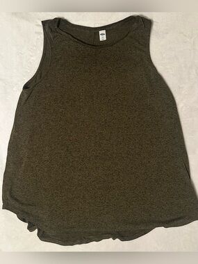 Large Luxe Old Navy Women's Olive Green Tank Top
